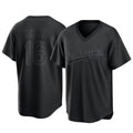 Johmsee LA.Dodgers #16 Will Smith Player Black Pitch Fashion T-shirt Stitched Jerseys