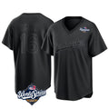 Johmsee LA.Dodgers #16 Will Smith Player Black World Series Pitch Fashion T-shirt Stitched Jerseys