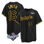 Johmsee LA.Dodgers #16 Will Smith Player Black World Series Snake Skin City Game Home Stitched Jerseys