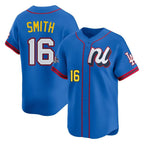 Johmsee LA.Dodgers #16 Will Smith Player Blue All-Star Limited Home Stitched Jerseys