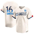 Johmsee LA.Dodgers #16 Will Smith Player Cream City Connect Limited Home Stitched Jerseys