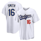 Johmsee LA.Dodgers #16 Will Smith Player Gold White 2026 Collection Stadium Limited Stitched Jerseys