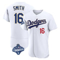 Johmsee LA.Dodgers #16 Will Smith Player Gold White World Series Meet 2026 Collection Stadium Limited Elite Stitched Jerseys