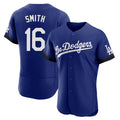 Johmsee LA.Dodgers #16 Will Smith Player Royal City Connect Elite Home Stitched Jerseys