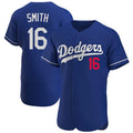 Johmsee LA.Dodgers #16 Will Smith Player Royal Limited Elite Home Stitched Jerseys