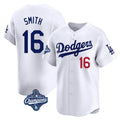 Johmsee LA.Dodgers #16 Will Smith Player White World Series Meet Limited Home Stitched Jerseys