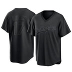 Johmsee LA.Dodgers #17 Shohei Ohtani Player Black Pitch Fashion T-shirt Stitched Jerseys