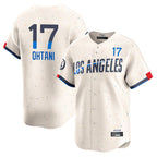 Johmsee LA.Dodgers #17 Shohei Ohtani Player Cream City Connect Limited Home Stitched Jerseys