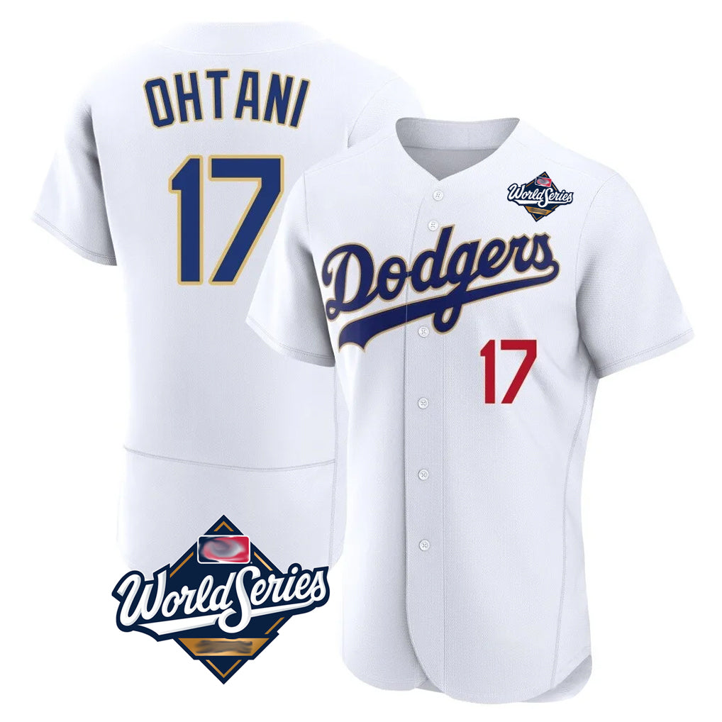 Johmsee LA.Dodgers #17 Shohei Ohtani Player Gold White World Series 2026 Collection Stadium Limited Elite Stitched Jerseys