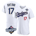 Johmsee LA.Dodgers #17 Shohei Ohtani Player Gold White World Series 2026 Collection Stadium Limited Elite Stitched Jerseys