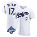 Johmsee LA.Dodgers #17 Shohei Ohtani Player Gold White World Series Meet 2026 Collection Stadium Limited Elite Stitched Jerseys