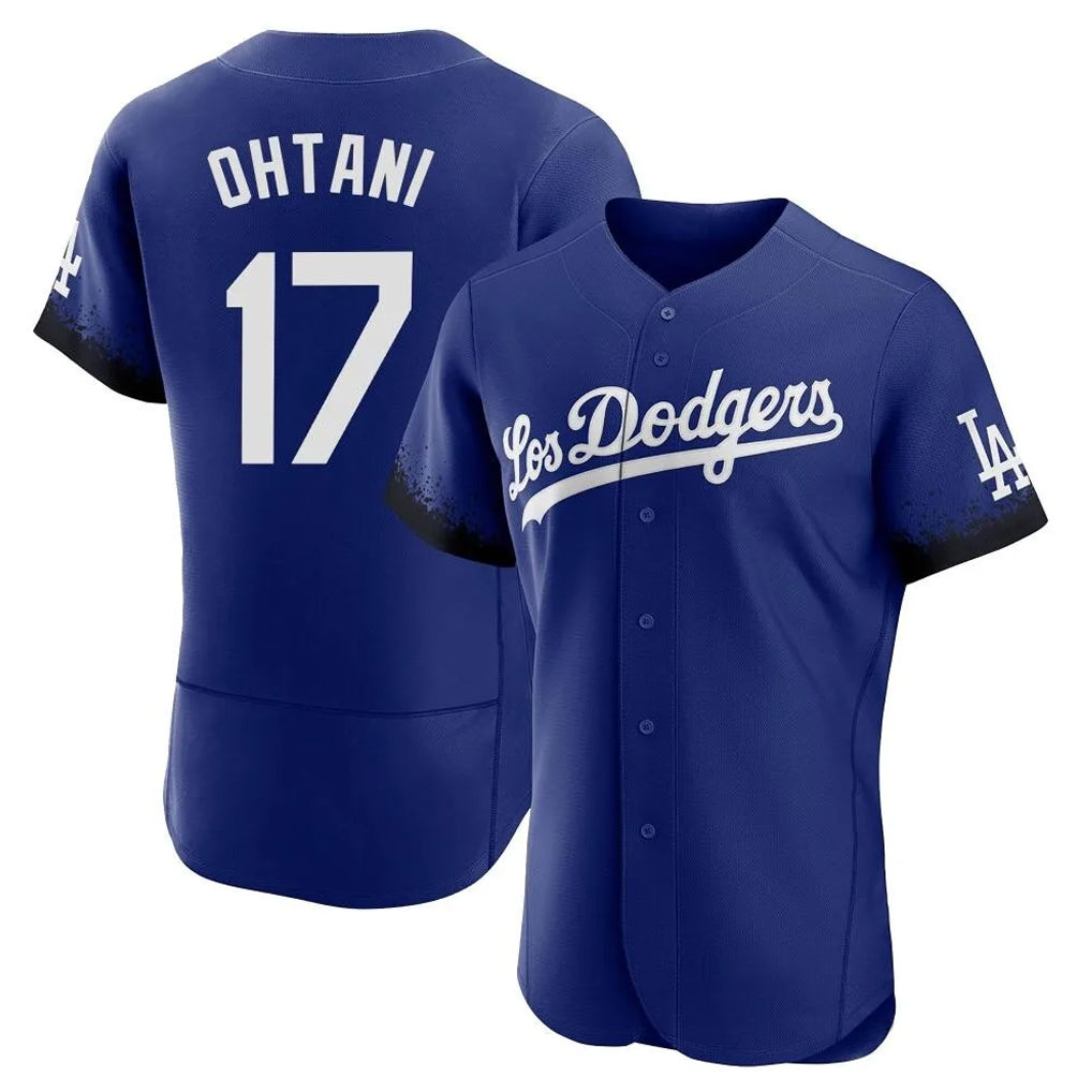 Johmsee LA.Dodgers #17 Shohei Ohtani Player Royal City Connect Elite Home Stitched Jerseys