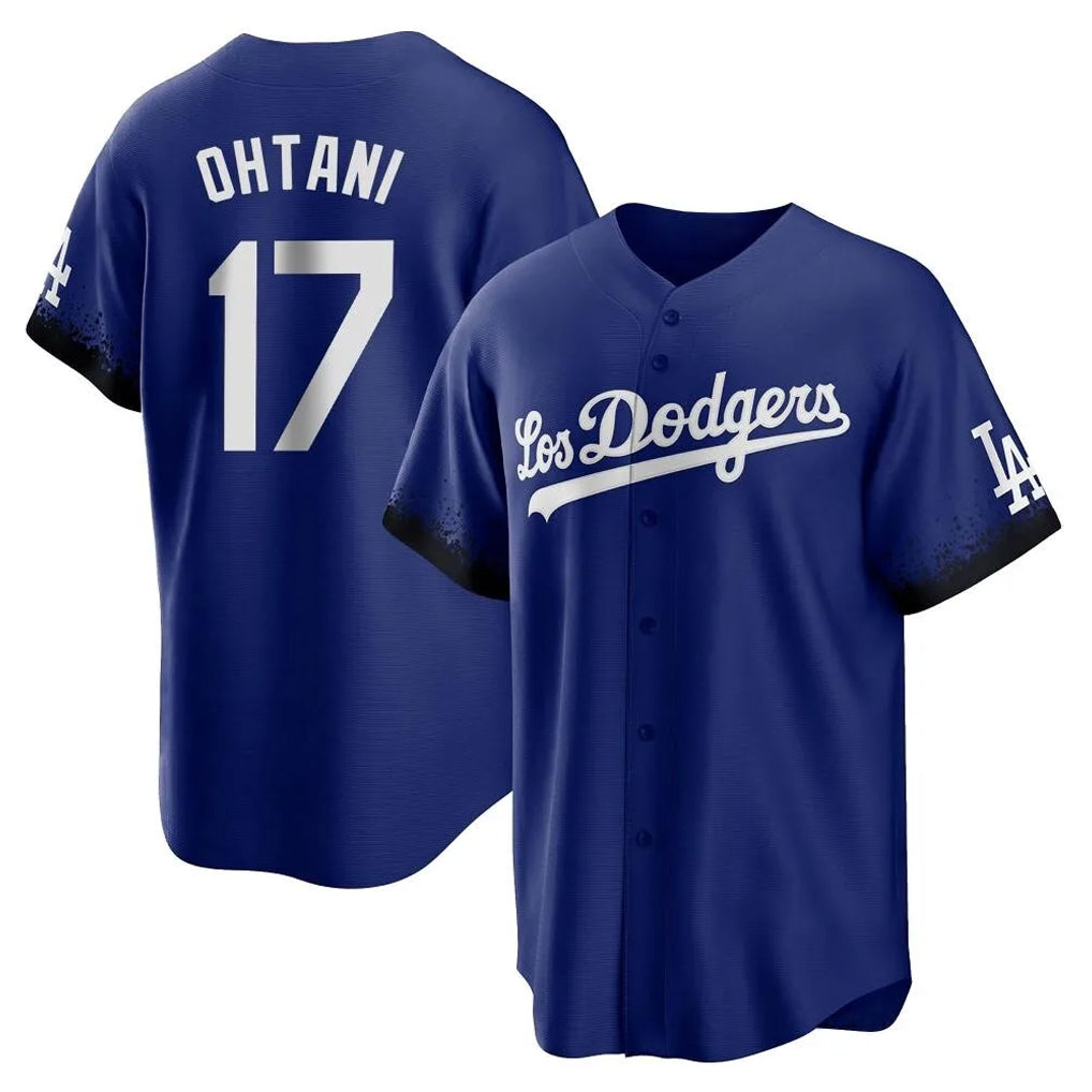 Johmsee LA.Dodgers #17 Shohei Ohtani Player Royal City Connect Home Game Stitched Jerseys