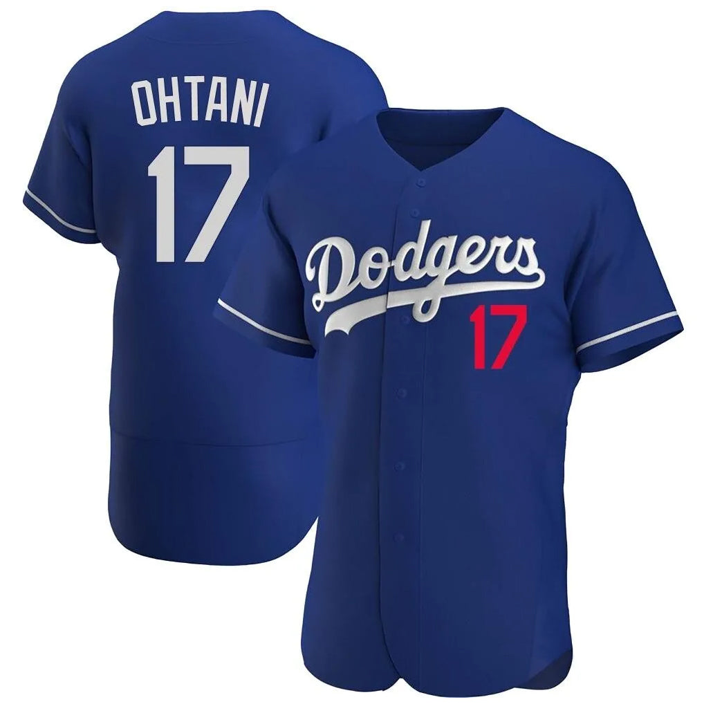 Johmsee LA.Dodgers #17 Shohei Ohtani Player Royal Limited Elite Home Stitched Jerseys