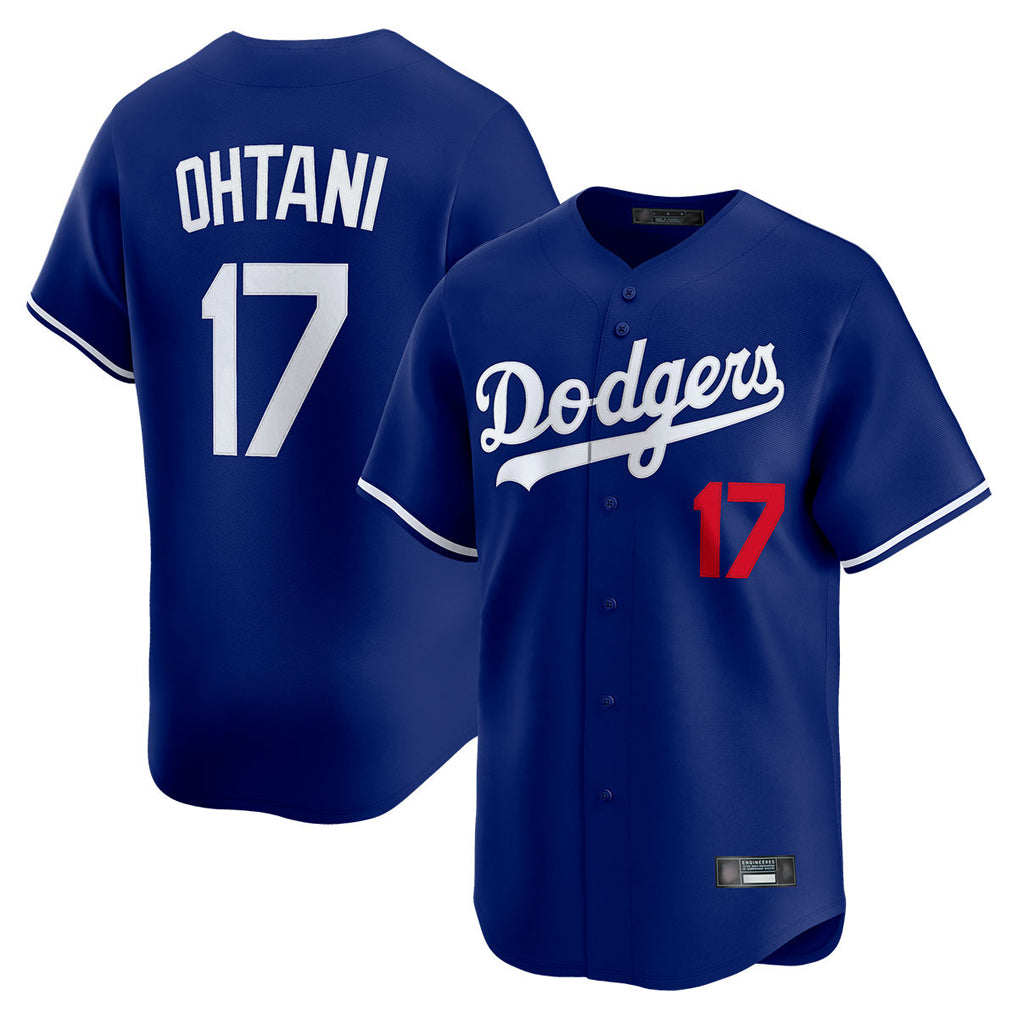 Johmsee LA.Dodgers #17 Shohei Ohtani Player Royal Limited Home Stitched Jerseys