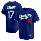 Johmsee LA.Dodgers #17 Shohei Ohtani Player Royal Limited Home Stitched Jerseys