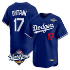 Johmsee LA.Dodgers #17 Shohei Ohtani Player Royal World Series Limited Home Stitched Jerseys