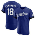 Johmsee LA.Dodgers #18 Yoshinobu Yamamoto Player Royal City Connect Elite Home Stitched Jerseys