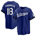 Johmsee LA.Dodgers #18 Yoshinobu Yamamoto Player Royal City Connect Home Game Stitched Jerseys