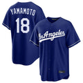 Johmsee LA.Dodgers #18 Yoshinobu Yamamoto Player Royal Game Stitched Jerseys