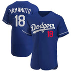 Johmsee LA.Dodgers #18 Yoshinobu Yamamoto Player Royal Limited Elite Home Stitched Jerseys