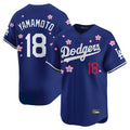 Johmsee LA.Dodgers #18 Yoshinobu Yamamoto Player Royal Tokyo Series Vapor Premier Limited Stitched Jerseys