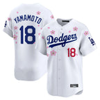 Johmsee LA.Dodgers #18 Yoshinobu Yamamoto Player White Tokyo Series Vapor Premier Limited Stitched Jerseys