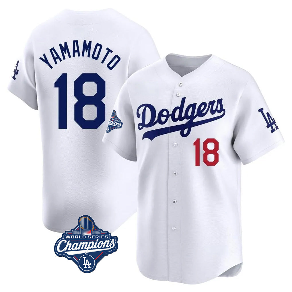 Johmsee LA.Dodgers #18 Yoshinobu Yamamoto Player White-Royal Tokyo Series Vapor Premier Limited Stitched Jerseys