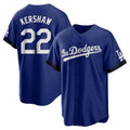 Johmsee LA.Dodgers #22 Clayton Kershaw Player Royal City Connect Home Game Stitched Jerseys
