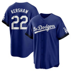 Johmsee LA.Dodgers #22 Clayton Kershaw Player Royal City Connect Home Game Stitched Jerseys