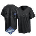 Johmsee LA.Dodgers #23 Kyle Tucker Player Black World Series Meet Pitch Fashion T-shirt Stitched Jerseys