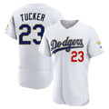 Johmsee LA.Dodgers #23 Kyle Tucker Player Gold White 2026 Collection Stadium Limited Elite Stitched Jerseys