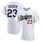 Johmsee LA.Dodgers #23 Kyle Tucker Player Gold White 2026 Collection Stadium Limited Elite Stitched Jerseys