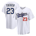 Johmsee LA.Dodgers #23 Kyle Tucker Player Gold White 2026 Collection Stadium Limited Stitched Jerseys