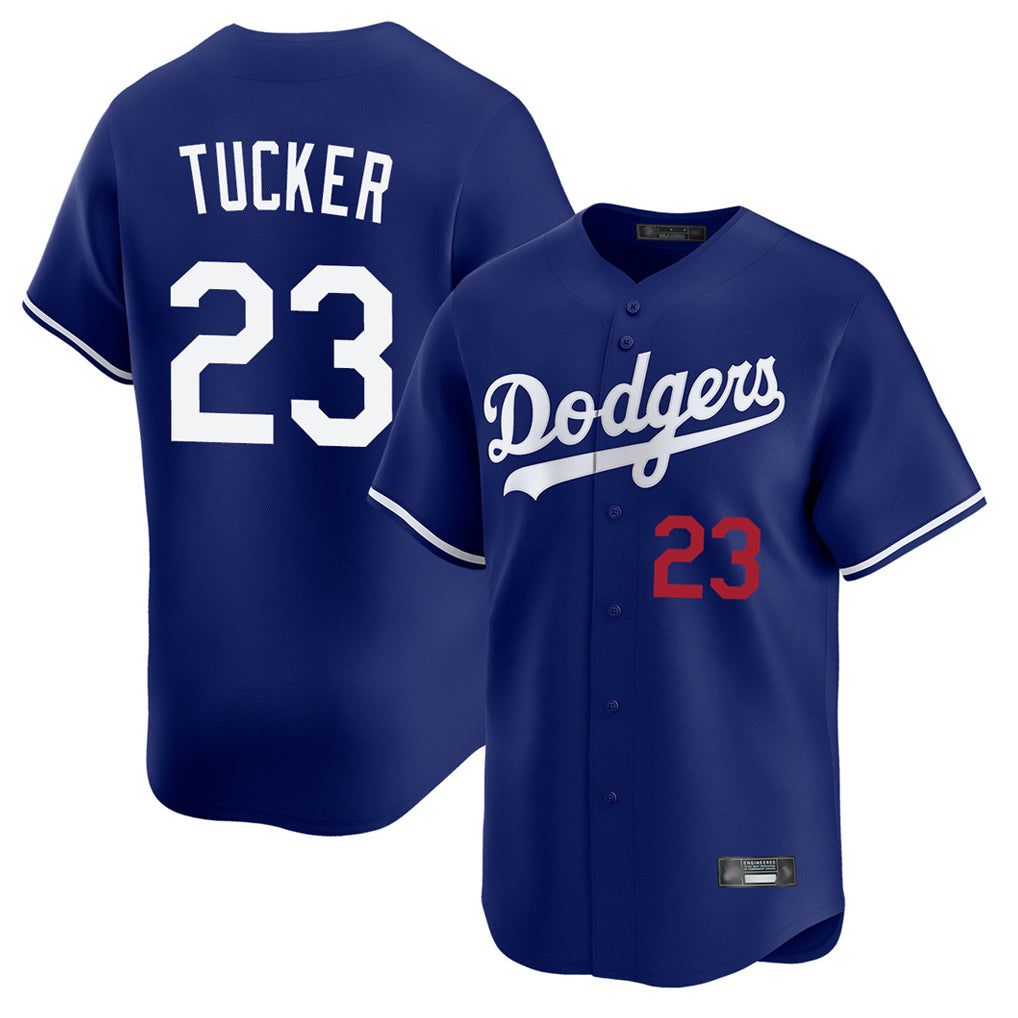 Johmsee LA.Dodgers #23 Kyle Tucker Player Royal Limited Home Stitched Jerseys