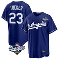 Johmsee LA.Dodgers #23 Kyle Tucker Player Royal World Series Game Stitched Jerseys
