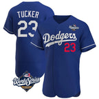 Johmsee LA.Dodgers #23 Kyle Tucker Player Royal World Series Limited Elite Home Stitched Jerseys