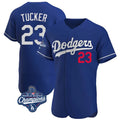 Johmsee LA.Dodgers #23 Kyle Tucker Player Royal World Series Meet Limited Elite Home Stitched Jerseys