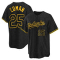 Johmsee LA.Dodgers #25 Tommy Edman Player Black Snake Skin City Game Home Stitched Jerseys