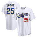 Johmsee LA.Dodgers #25 Tommy Edman Player Gold White 2026 Collection Stadium Limited Stitched Jerseys