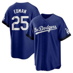 Johmsee LA.Dodgers #25 Tommy Edman Player Royal City Connect Home Game Stitched Jerseys