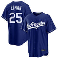 Johmsee LA.Dodgers #25 Tommy Edman Player Royal Game Stitched Jerseys