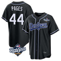 Johmsee LA.Dodgers #44 Andy Pages Player Black World Series Carbon Limited Home Stitched Jerseys