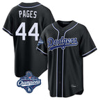 Johmsee LA.Dodgers #44 Andy Pages Player Black World Series Meet Carbon Limited Home Stitched Jerseys