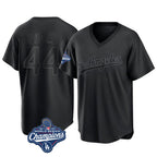 Johmsee LA.Dodgers #44 Andy Pages Player Black World Series Meet Pitch Fashion T-shirt Stitched Jerseys