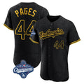 Johmsee LA.Dodgers #44 Andy Pages Player Black World Series Meet Snake Skin City Limited Elite Home Stitched Jerseys