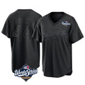 Johmsee LA.Dodgers #44 Andy Pages Player Black World Series Pitch Fashion T-shirt Stitched Jerseys
