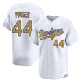Johmsee LA.Dodgers #44 Andy Pages Player Gold Collection Limited Home Stitched Jerseys