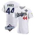 Johmsee LA.Dodgers #44 Andy Pages Player Gold White World Series 2026 Collection Stadium Limited Elite Stitched Jerseys