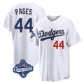 Johmsee LA.Dodgers #44 Andy Pages Player Gold White World Series Meet 2026 Collection Stadium Limited Stitched Jerseys